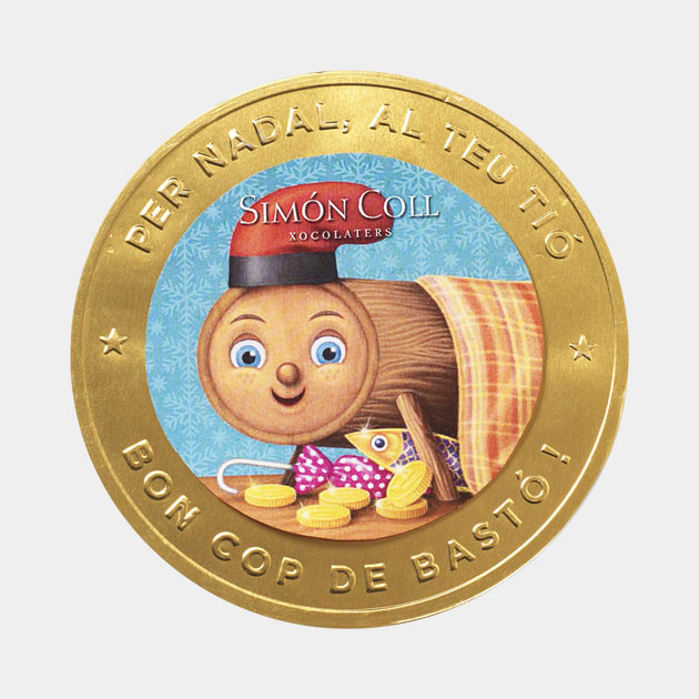 Monedas de chocolate Gigante, el Medallón de chocolate