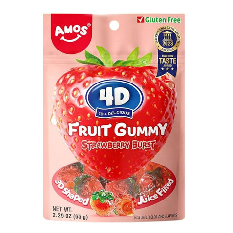 Chuches 4D fresa bolsa de 65gr