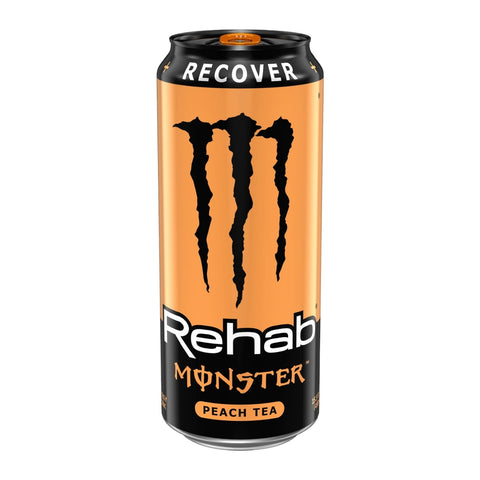 Monster Rehab Recover Peach Tea | Anilla Naranja | USA 458 ml.
