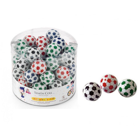 Balones de fútbol 13gr chocolate  Simon coll
